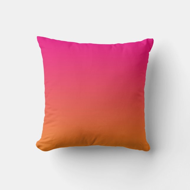Coussin "Ombre rose et orange" (Recto)