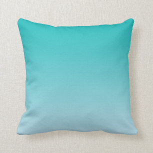 Coussin "Ombre turquoise"