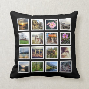 Coussin On a dégrossi grille de 16 photos d'Instagram
