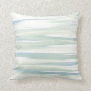 Coussin Ondes De Sage Turquoise Douce