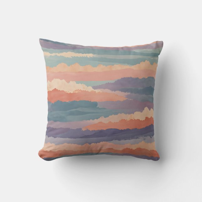 Coussin Ondes Horizon Doux (Recto)