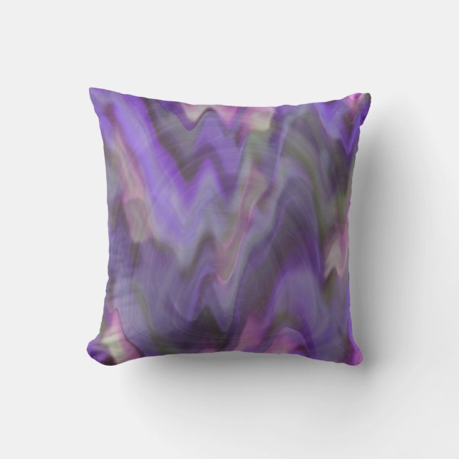 Coussin Ondes thermiques violettes (Recto)