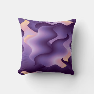 Coussin Ondes violettes