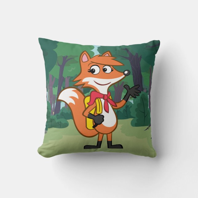 Coussin Ondulation de Fox de Rick | Scarlett de garde (Recto)
