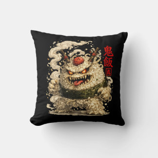 Coussin Oni Noodle Yokai – Japanese Food Monster Art
