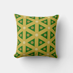 Coussin or et vert