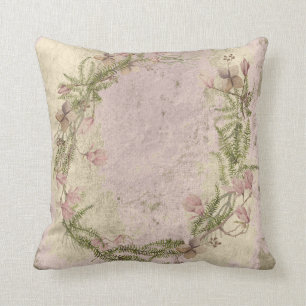 Coussin Or floral en ivoire rose sale rose de mur de