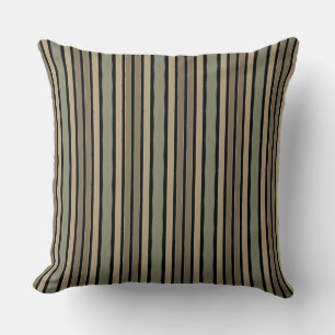 Coussin Or olive avec noir