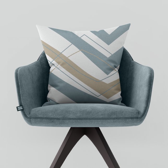 Coussin Or Turquoise simple (Créateur téléchargé)