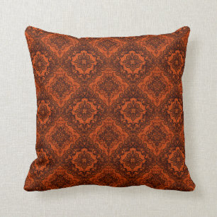 Coussin orange brûlé de remous de la Renaissance