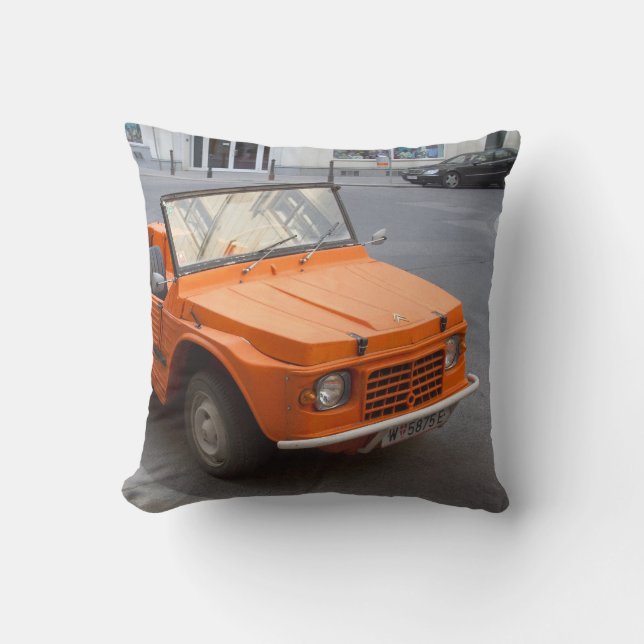 Coussin Orange Citroën Mehari (Recto)