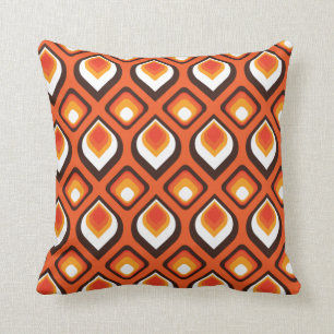 Coussin Orange psychédélique
