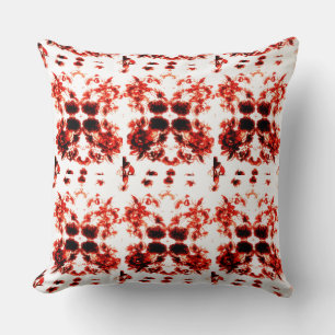 Coussin Orange rouge brûlé