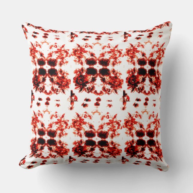 Coussin Orange rouge brûlé (Recto)
