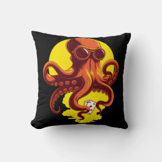 Coussin Orange Smart Octopus