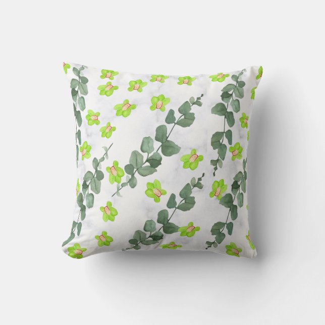 Coussin Orchidée de chaux (Recto)