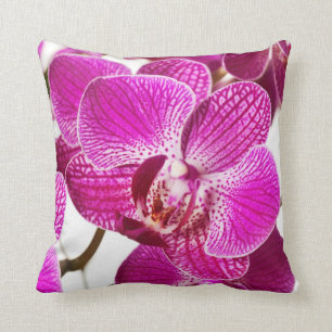 Coussin Orchidée de Dendrobium de roses indien - arrière -