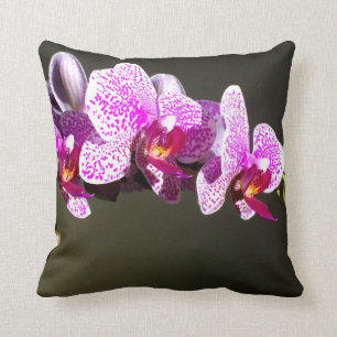 Coussin Orchidée rose