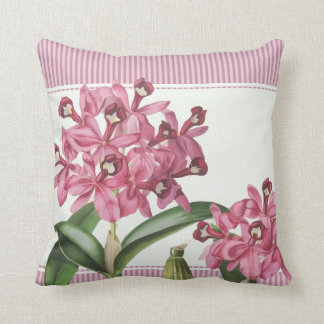 Coussin Orchidée rose de Cattleya
