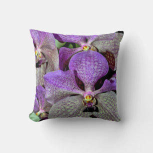 Coussin Orchidées pourpres lancent l'oreiller