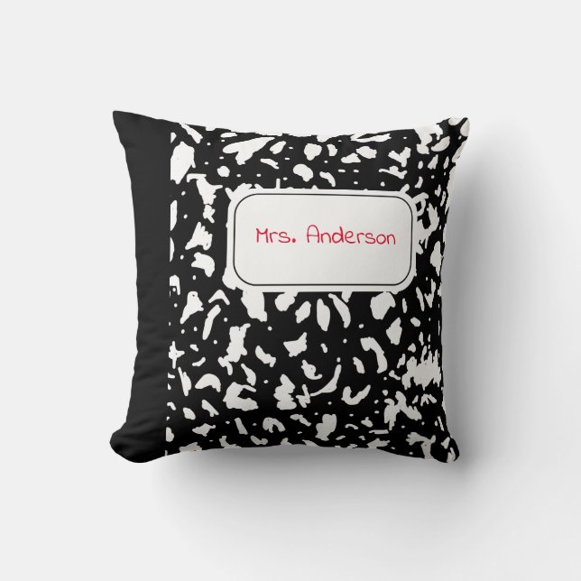 Coussin Ordinateur portable de composition en marbre perso (Recto)