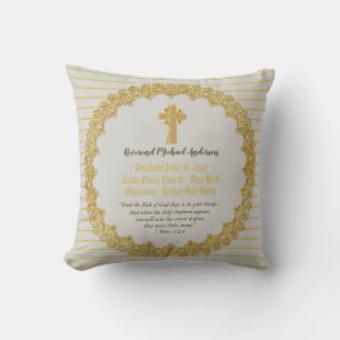 Coussin ORDINATION Commémorative don Prêtre Pasteur diacre
