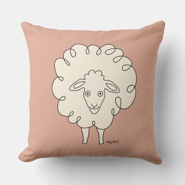 Coussin Oreille à lancer crème (Recto)