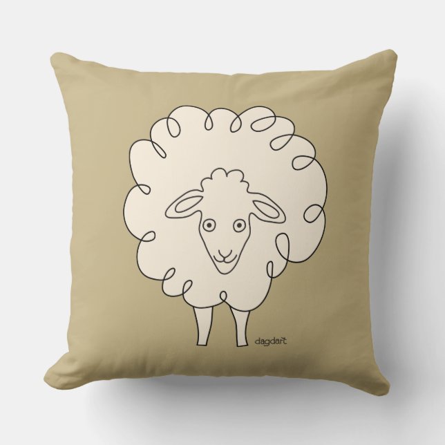 Coussin Oreille à lancer crème (Recto)