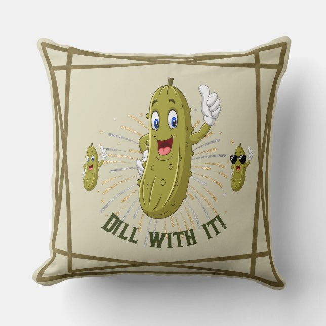 Coussin Oreille Dill Pickle à deux côtés (Recto)