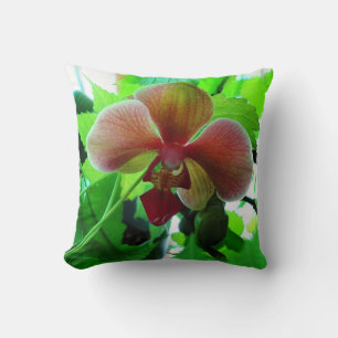 Coussin Oreiller, belle photographie d'orchidée Phalaenops