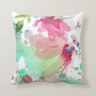Coussin Oreiller Conception Florale Watercolor