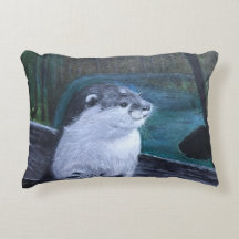 Coussin oreiller de loutre