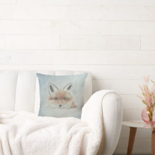 Coussin oreiller petit renard