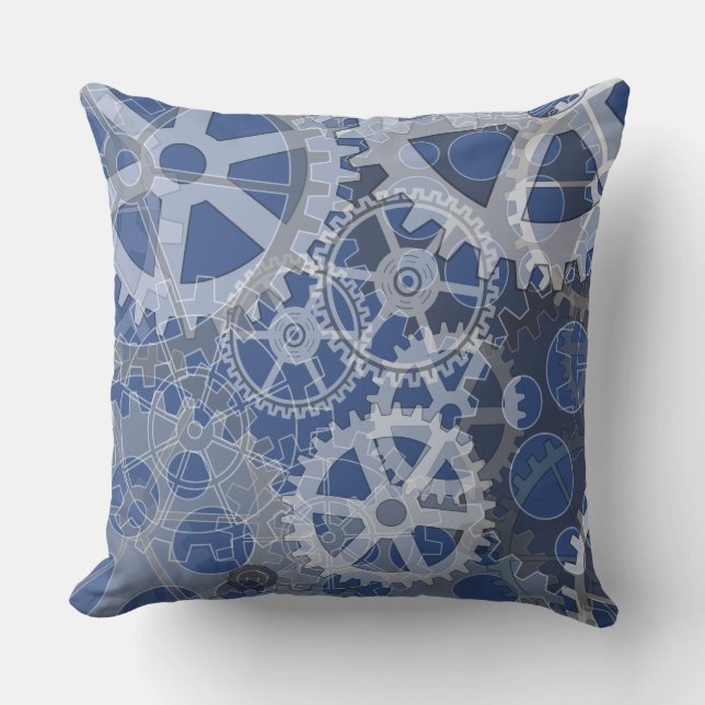 Coussin OREILLES BLEUES DESIGN OREILLES Rétro Lancer Oreil (Recto)