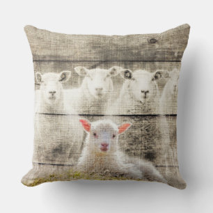 Coussin Oreilles rustiques Agneau de bébé Burlap Jeu d'ore