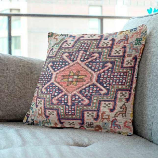 Coussin Oriental Turc Kilim Tapis Tapis Antique (Créateur téléchargé)