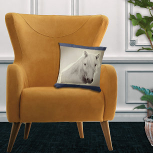 Coussin Original Cheval Spirit Animal Black White Dessin