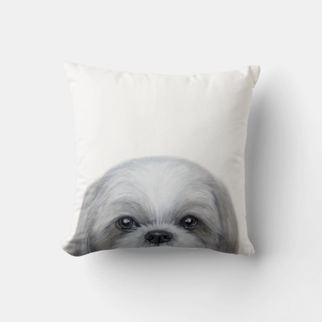 Coussin Original de Shih Tzu par le miart (Recto)