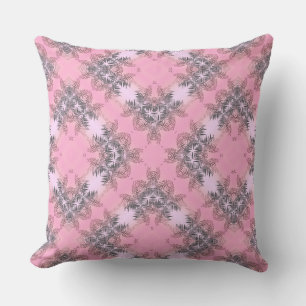 Coussin Ornement coloré lumineux avec art de feuilles de p