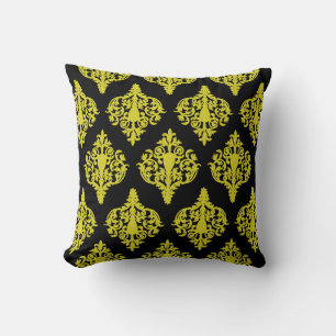 Coussin Ornement de papier peint Damas Style.
