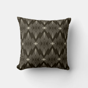 Coussin Ornement motif vintage sans soudure avec âge styli