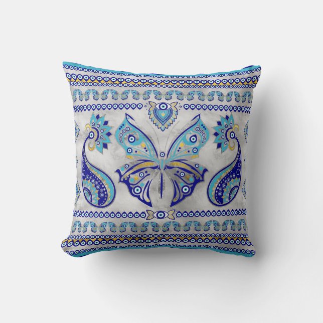 Coussin Ornement oculaire des papillons (Recto)