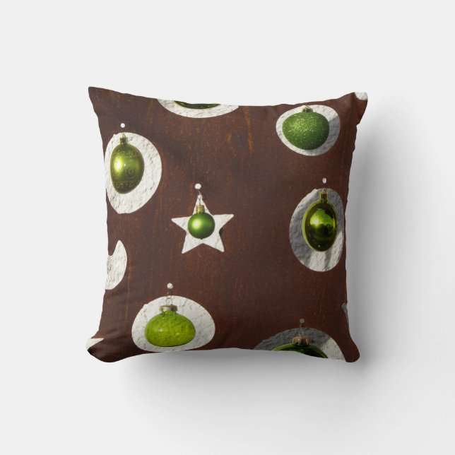 Coussin Ornements de Noël (Recto)