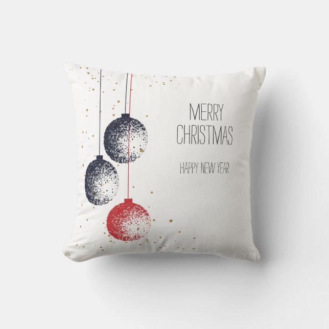 Coussin Ornements de Noël étouffants (Recto)