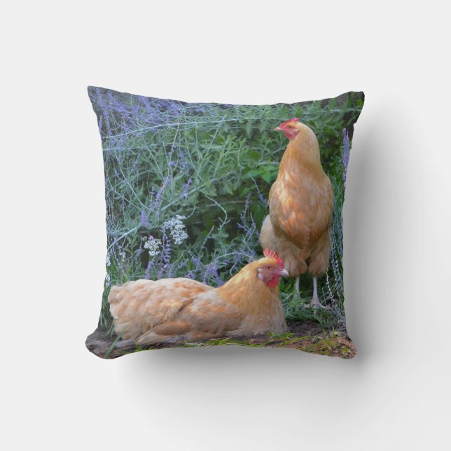 Coussin Orpington Hen étonnant (Recto)