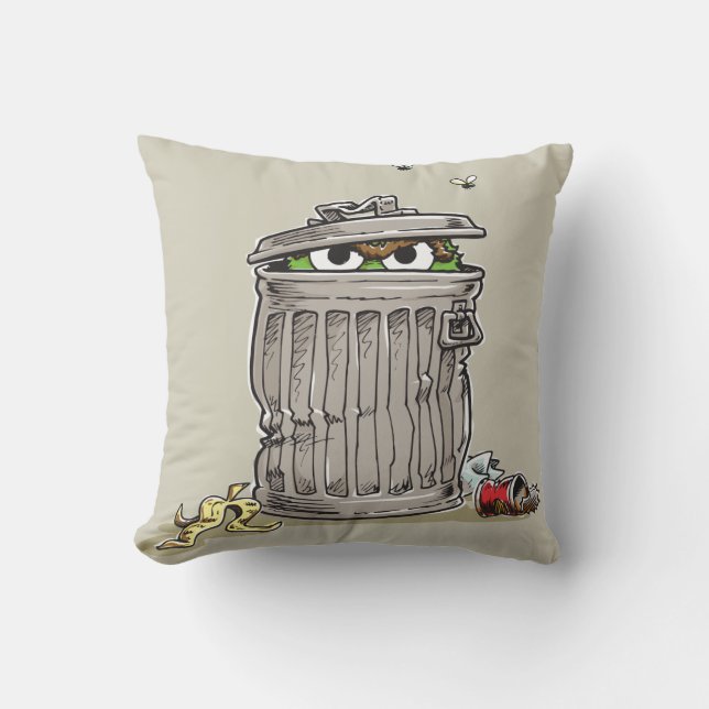 Coussin Oscar vintage dans une poubelle (Recto)