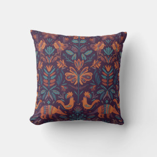 Coussin Otomi Mexican Decorative Throw Pillow