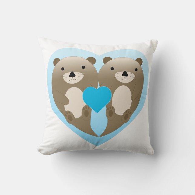 Coussin Otter Love (Recto)