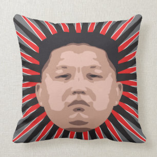 Coussin Où est Kim l'ONU de Jong ?