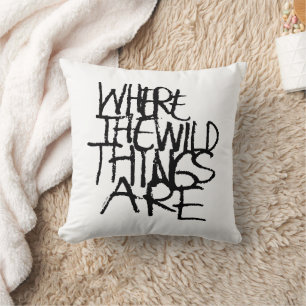 Coussin Où sont les choses sauvages   manuscrit